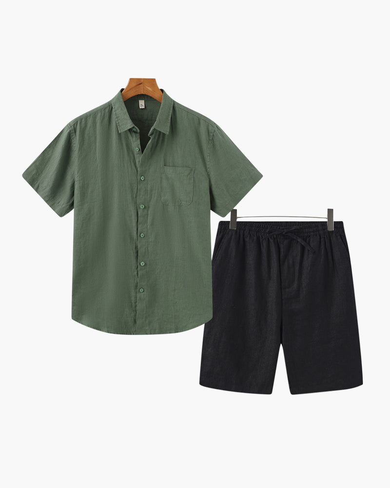 Mavrah Leinen-Set (mit Shorts)