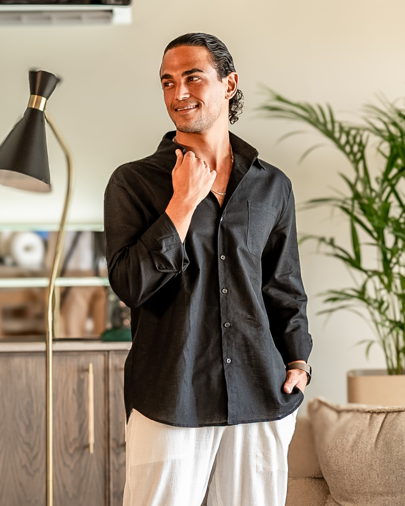 Cape Town – Hemd aus 100 % Leinen