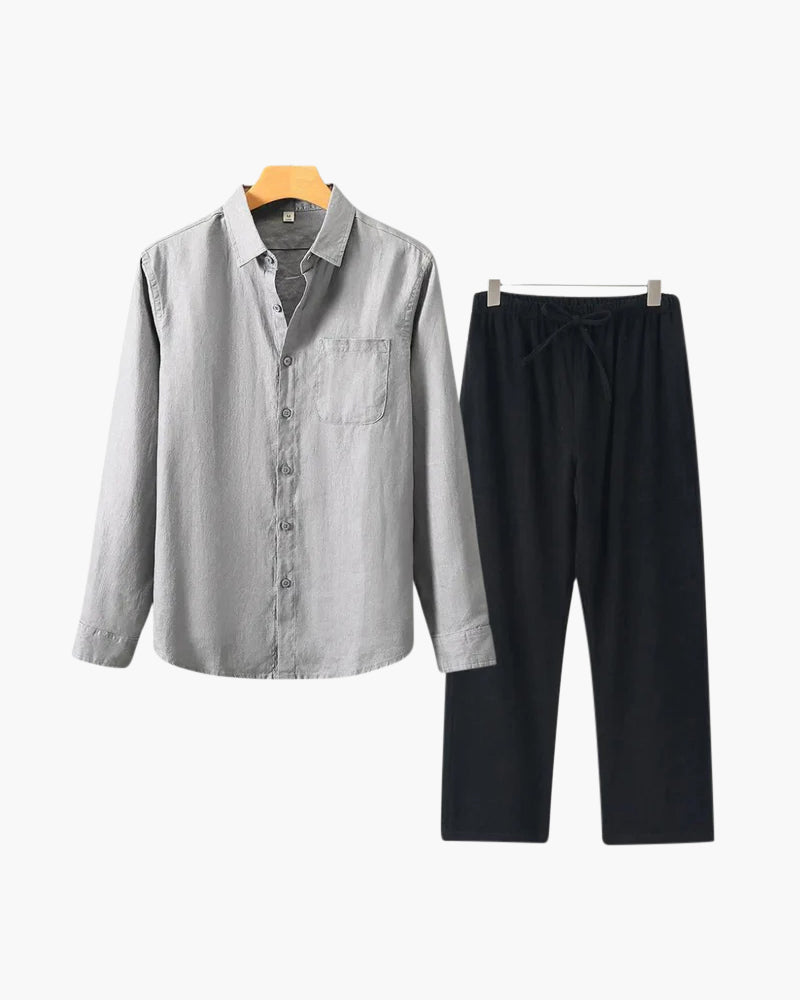Mavrah Leinen-Set (Langarm)