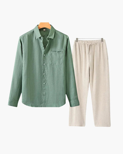 Mavrah Leinen-Set (Langarm)