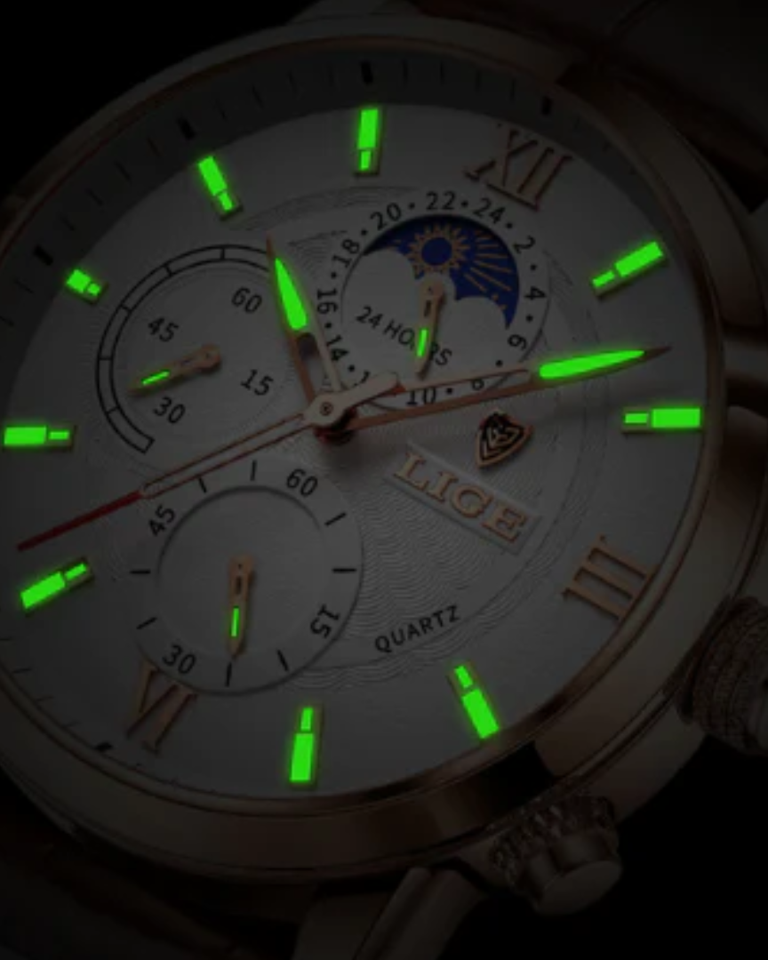Klassische Uhr Lugano (Wasserfest)