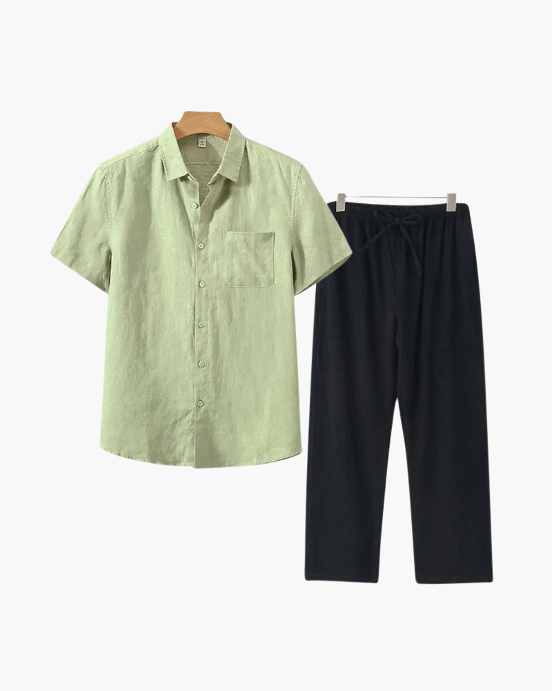 Mavrah Leinen-Set (Kurzarm)