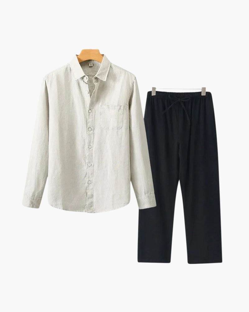 Mavrah Leinen-Set (Langarm)