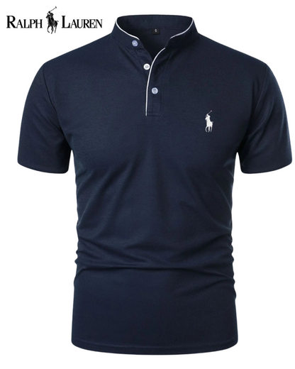R&L™ Modernes Mandarin-Poloshirt