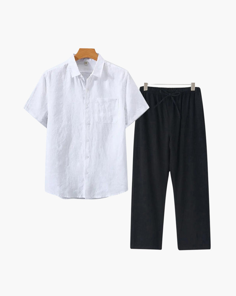 Mavrah Leinen-Set (Kurzarm)