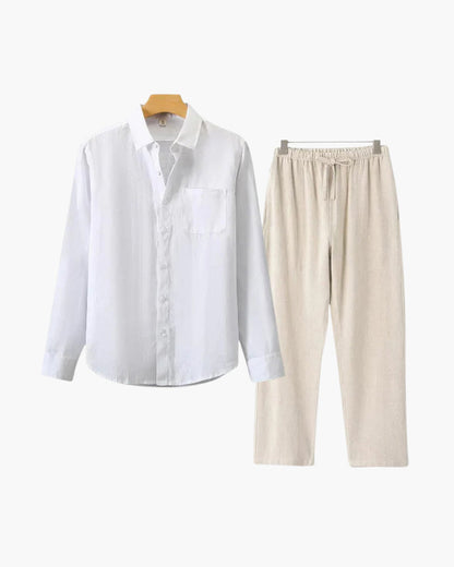Mavrah Leinen-Set (Langarm)