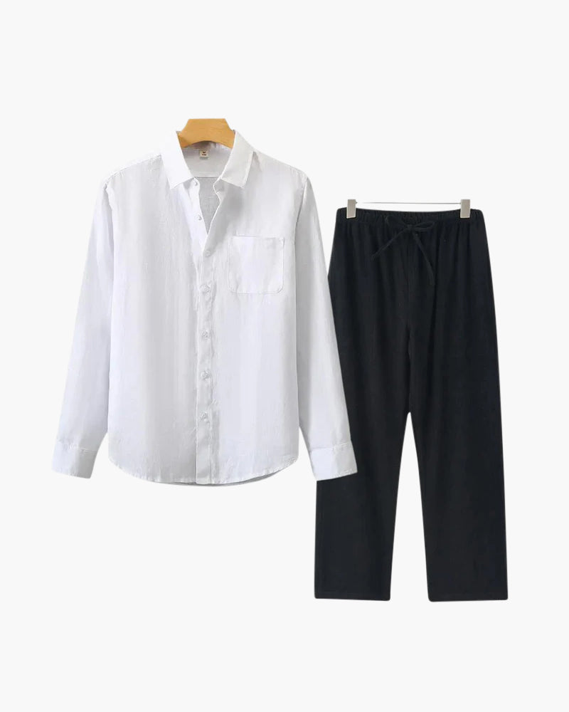 Mavrah Leinen-Set (Langarm)