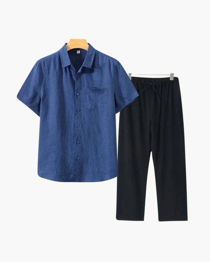 Mavrah Leinen-Set (Kurzarm)