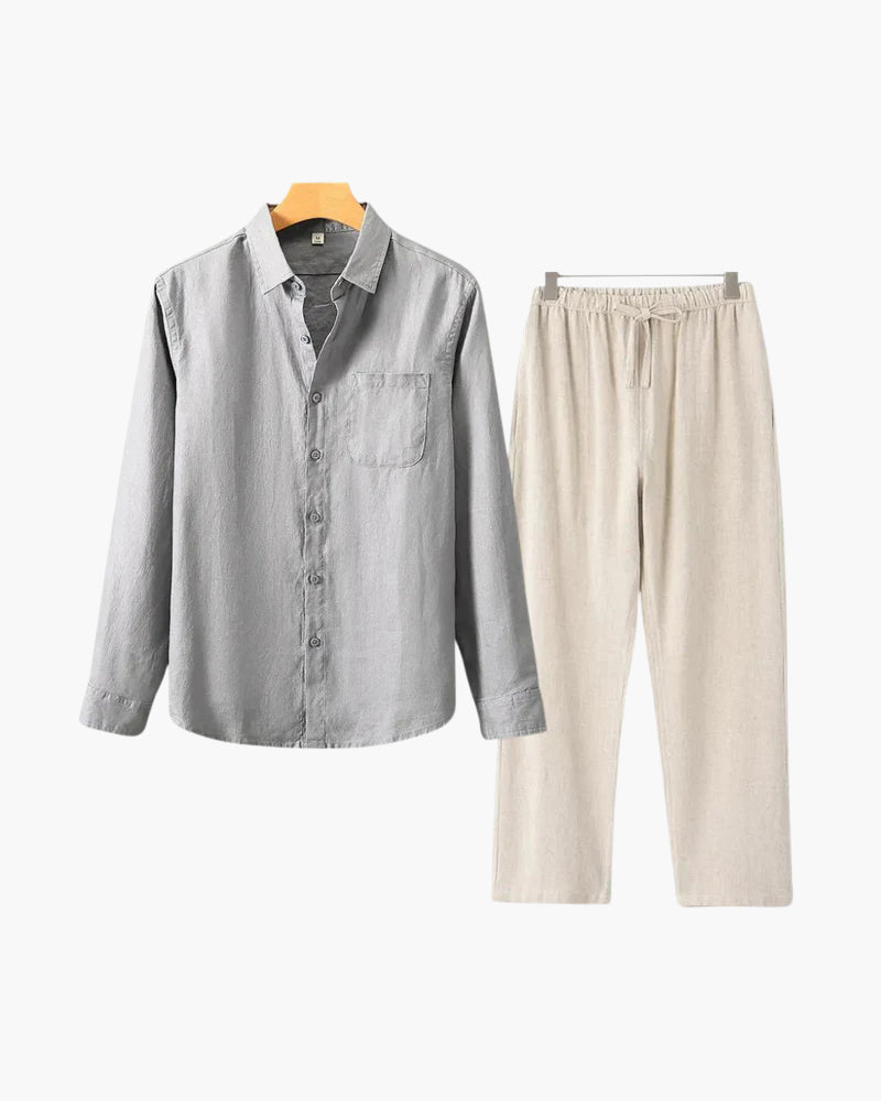 Mavrah Leinen-Set (Langarm)