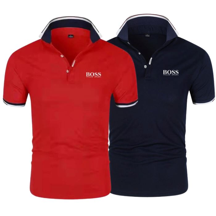 [KAUFEN SIE 1, BEKOMMEN SIE 2] 2er-Set Essential HB Poloshirts